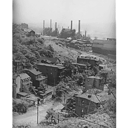 Historic Hazelwood street scene from the mid-twentieth century.
